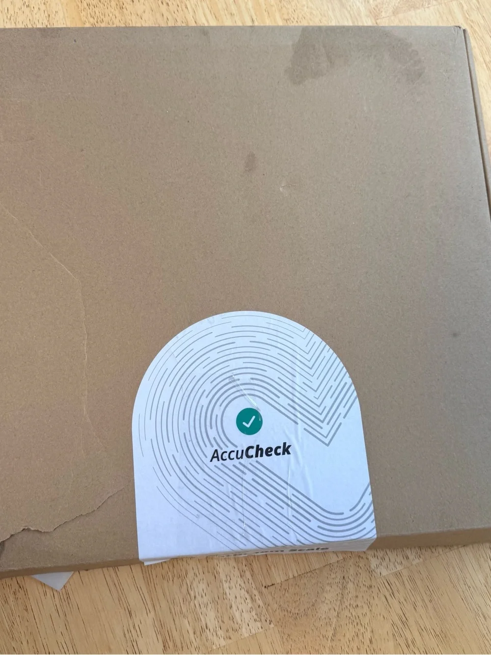 AccuCheck Glass Bathroom Scale in White